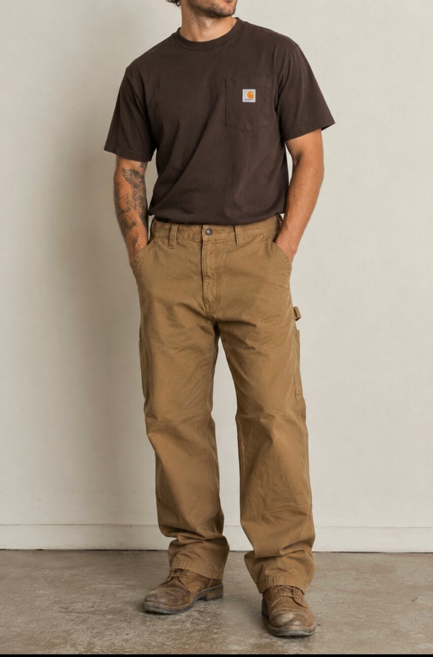Carhartt Cargo Orginal Dungaree Fit Men's Work Pants 44W Gorpcore Utility